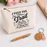 Coffret Cadeau J’peux pas j’ai Trail – Trousse, stylo bambou et porte-clés