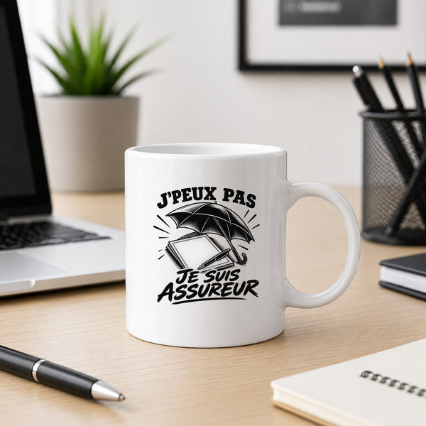 Mug J’peux pas je suis Assureur