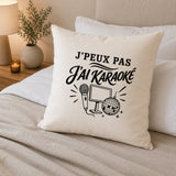 Housse de Coussin J’peux pas j’ai Karaoké