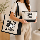 Ensemble Cabas et Trousse J’peux pas je suis Commercial