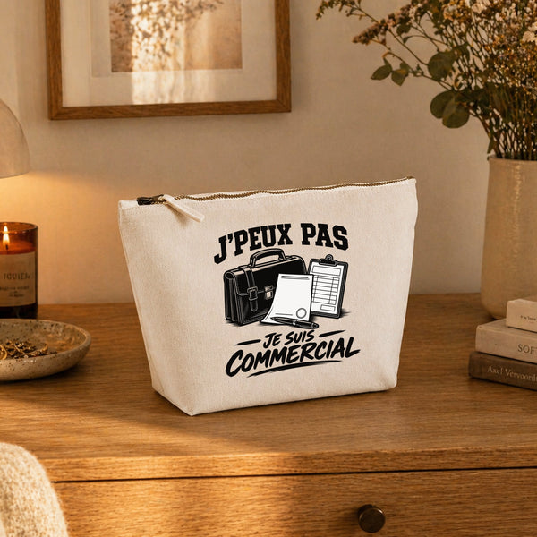Trousse Beige J’peux pas je suis Commercial