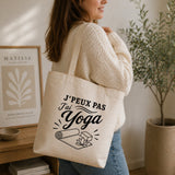 Tote Bag Beige J’peux pas j’ai Yoga