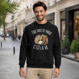 Sweat Noir Être prof de maths c'est la vie
