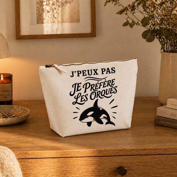Trousse Beige J’peux pas je préfère les Orques