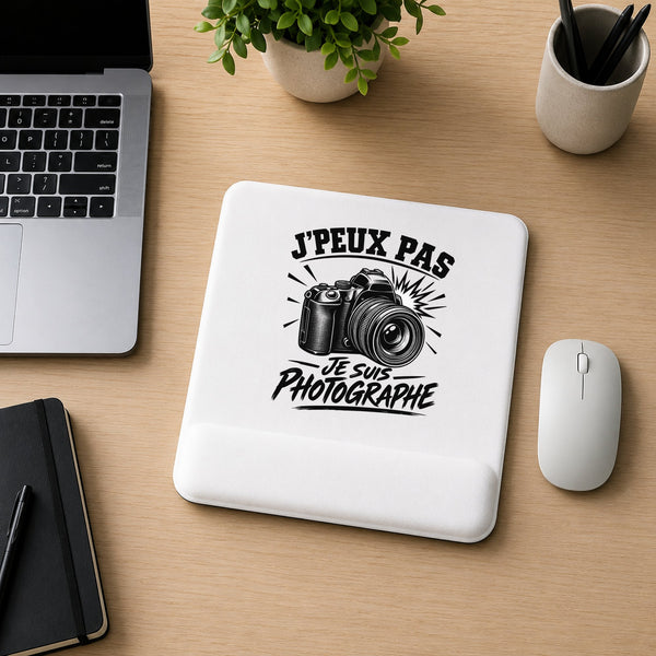 Tapis de Souris J’peux pas je suis Photographe
