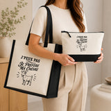 Ensemble Cabas et Trousse J’peux pas je préfère ma Chèvre