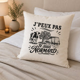 Housse de Coussin J’peux pas je suis Normand