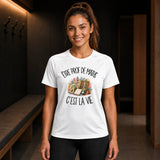 T-shirt de Sport Femme Être prof de maths c'est la vie