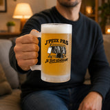 Verre à Bière J’peux pas je suis Vendeur