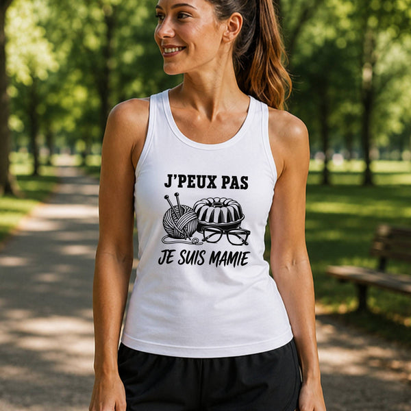 Débardeur Femme J’peux pas je suis Mamie