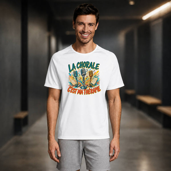 T-shirt de Sport Homme La chorale c'est ma thérapie