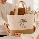 Coffret Cadeau J’peux pas je préfère mon Bulldog Français – Sac jute, carnet, stylo, porte-clés et marque-page