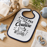 Bavoir Bébé J’peux pas j’ai couture J'peux pas minimaliste