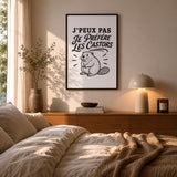 Poster J’peux pas je préfère les Castors