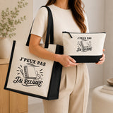 Ensemble Cabas et Trousse J’peux pas j’ai Reliure