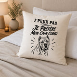 Housse de Coussin J’peux pas je préfère mon Cane Corso