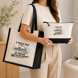 Ensemble Cabas et Trousse J’peux pas je préfère mes Petits-enfants