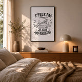 Poster J’peux pas je suis Menuisier