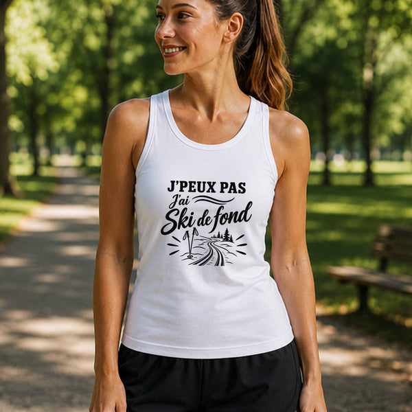 Débardeur Femme J’peux pas j’ai Ski de fond