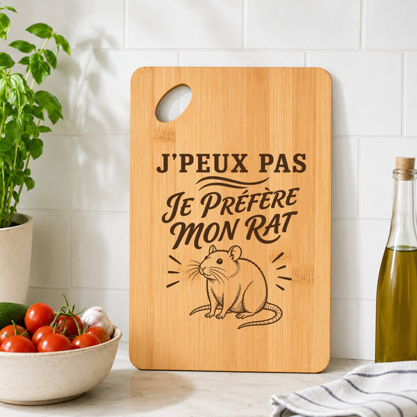 Planche à Découper J’peux pas je préfère mon Rat