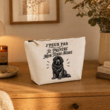 Trousse Beige J’peux pas je préfère mon Terre-Neuve