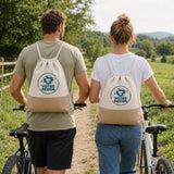 Sac à dos toile et jute - Votre design - Planetee