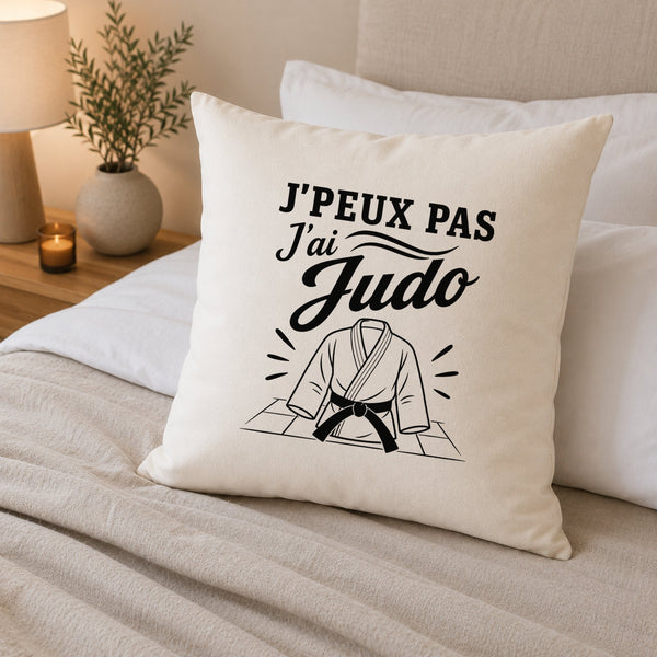 Housse de Coussin J’peux pas j’ai Judo