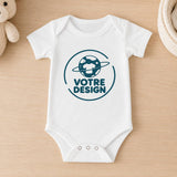 Body bébé manches courtes - Votre design - Planetee