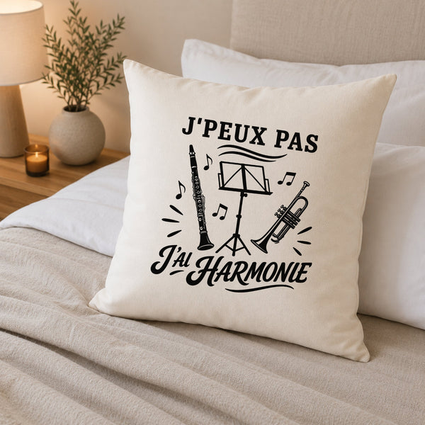 Housse de Coussin J’peux pas j’ai Harmonie