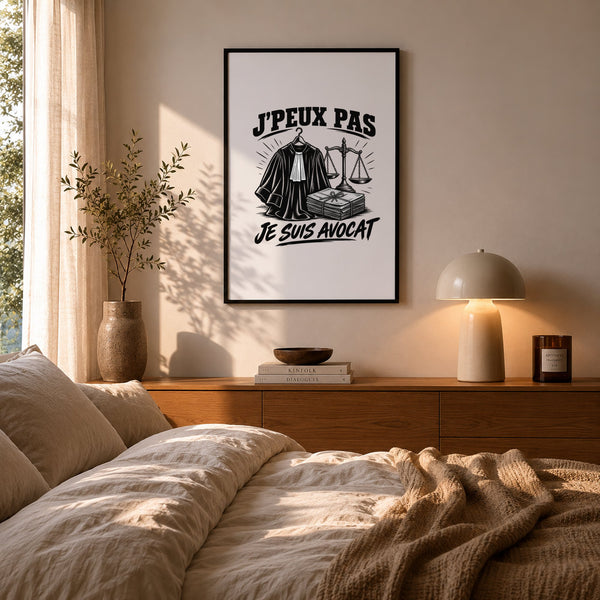 Poster J’peux pas je suis Avocat