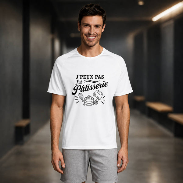 T-shirt de Sport Homme J’peux pas j’ai Pâtisserie