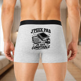 Boxer Homme J’peux pas je suis Comptable – Impression au dos