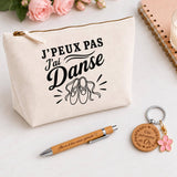 Coffret Cadeau J’peux pas j’ai Danse – danse classique – Trousse, stylo bambou et porte-clés
