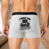 Boxer Homme J’peux pas je suis Réceptionniste – Impression au dos