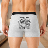 Boxer Homme J’peux pas je suis Palefrenier – Impression au dos