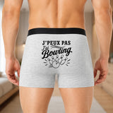 Boxer Homme J’peux pas j’ai Bowling – Impression au dos