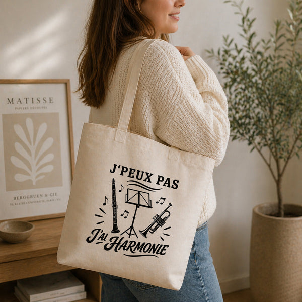 Tote Bag Beige J’peux pas j’ai Harmonie