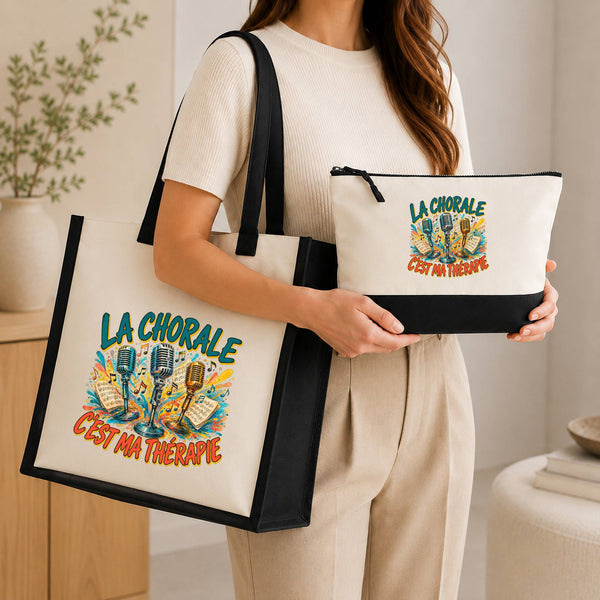 Ensemble Cabas et Trousse La chorale c'est ma thérapie