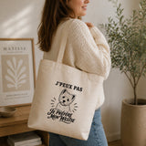 Tote Bag Beige J’peux pas je préfère mon Westie