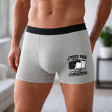 Boxer Homme J’peux pas je suis Commercial – Impression devant