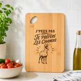 Planche à Découper J’peux pas je préfère les Chamois