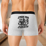 Boxer Homme J’peux pas je suis Cariste – Impression au dos