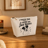 Trousse Beige J’peux pas je préfère mon Jack Russell