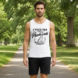 Débardeur Homme J’peux pas j’ai planche à voile J'peux pas minimaliste