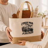Coffret Cadeau J’peux pas je suis Pilote – Sac jute, carnet, stylo, porte-clés et marque-page
