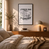Poster J’peux pas j’ai Rangement