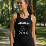 Débardeur Femme Mon Schipperke c'est ma vie – Noir