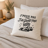 Housse de Coussin J’peux pas j’ai Grand Prix