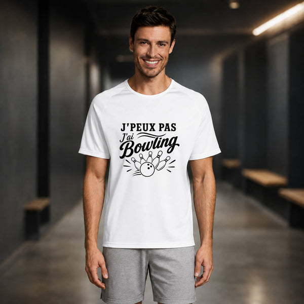 T-shirt de Sport Homme J’peux pas j’ai Bowling