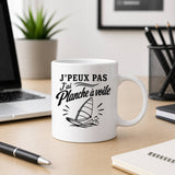 Mug J’peux pas j’ai planche à voile J'peux pas minimaliste
